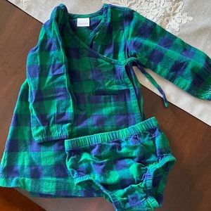 Hanna Andersson wrap dress w/ bloomers